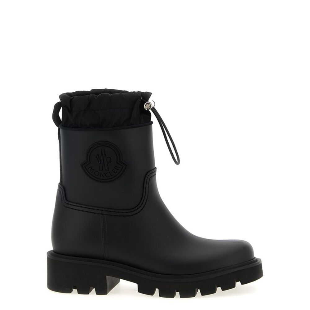 Moncler Black Pvc Ankle Women's Boots